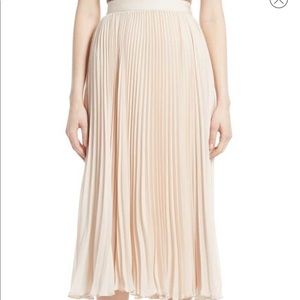 Alice + Olivia Essie Pleated Midi Skirt